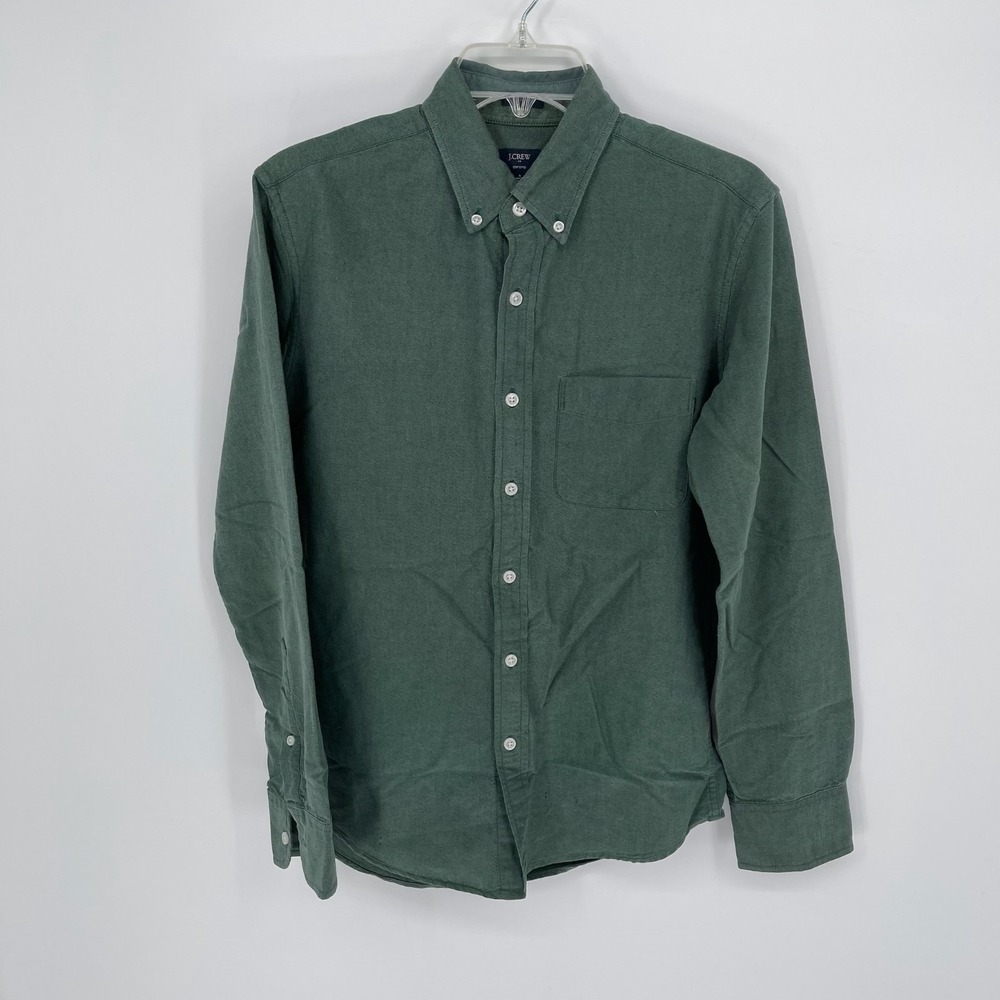 J.Crew Men's Green Slim Fit Oxford Button Down Shirt Size Small